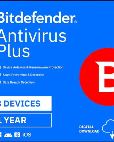 Bitdefender - Antivirus Plus 3 Device 1 Year