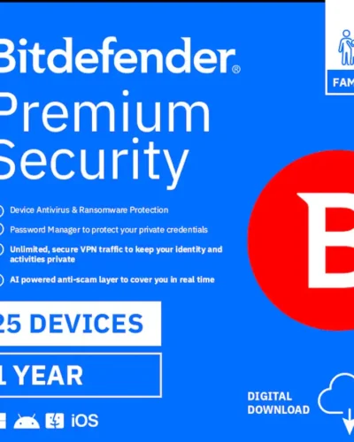 Bitdefender - Premium Security Family 25 Device 1 year