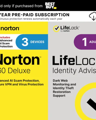 Norton - 360 Deluxe 3 Device with LifeLock Identity Advisor