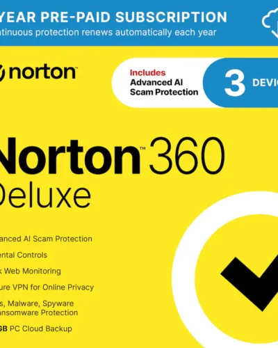 Norton - 360 Deluxe (3 Device) Antivirus Internet Security